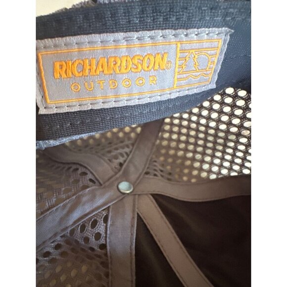 Vintage 1965 Richardson Outdoor Trucker Hat With Skull & Crossbones Design Adjus - Picture 5 of 5